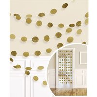 Amscan Dekohänger Glitzer gold 213cm 6 Stück von Amscan