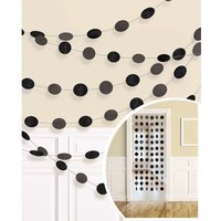 Amscan Dekohänger Glitzer schwarz 213cm 6 Stück Amscan Dekohänger Glitzer schwarz 213cm 6 Stück von Amscan