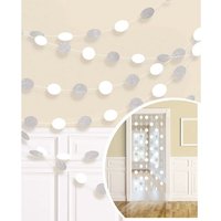 Amscan Dekohänger Glitzer weiß 213cm 6 Stück Amscan Dekohänger Glitzer weiß 213cm 6 Stück von Amscan