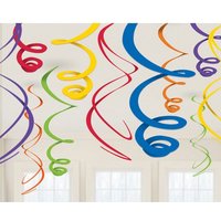 Amscan Dekospiralen Regenbogen 55,8cm 12 Stück Amscan Dekospiralen Regenbogen 55,8cm 12 Stück von Amscan