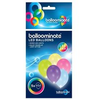 Amscan LED Luftballons mehrfarbig Ø27,5cm 5 Stück Amscan LED Luftballons mehrfarbig Ø27,5cm 5 Stück von Amscan
