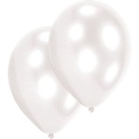 Amscan Luftballons Pearl weiß Ø27,5cm 50 Stück von Amscan
