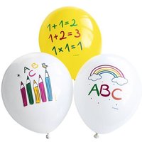 Amscan Luftballons Schulstart weiß/gelb Ø27,5cm 6 Stück Amscan Luftballons Schulstart weiß/gelb Ø27,5cm 6 Stück von Amscan