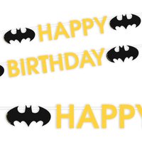 Batman Happy Birthday-Buchstabenkette 1,8m Batman Happy Birthday-Buchstabenkette 1,8m von Amscan