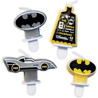 Batman Tortenkerzen im 4er Pack, 3cm - 5,5cm Batman Tortenkerzen im 4er Pack, 3cm - 5,5cm von Amscan