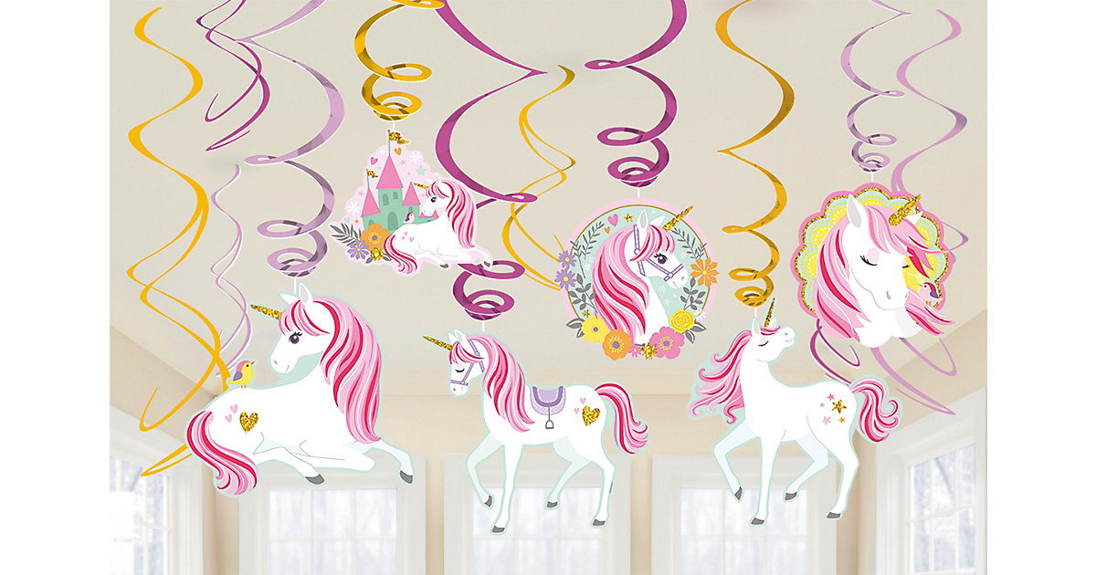 Deko-Spiralen Einhorn Magical Unicorn, 12 Stück Deko-Spiralen Einhorn Magical Unicorn, 12 Stück von Amscan