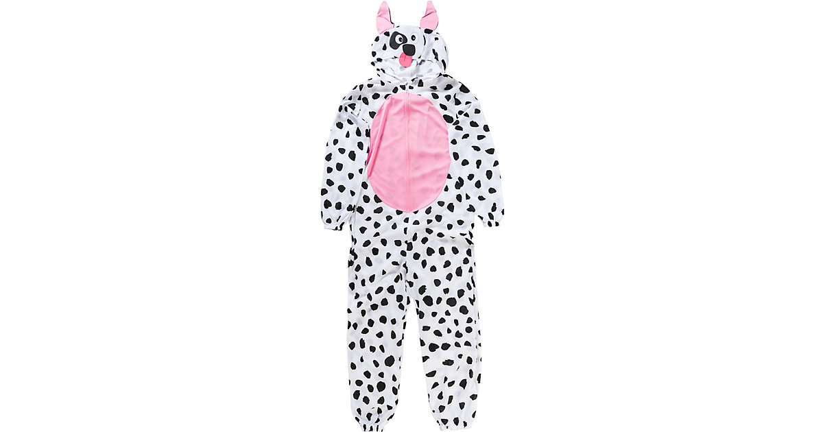 Erwachsenenkostüm Hund Onesie Größe Standard schwarz/weiß Gr. one size Erwachsenenkostüm Hund Onesie Größe Standard schwarz/weiß Gr. one size von Amscan