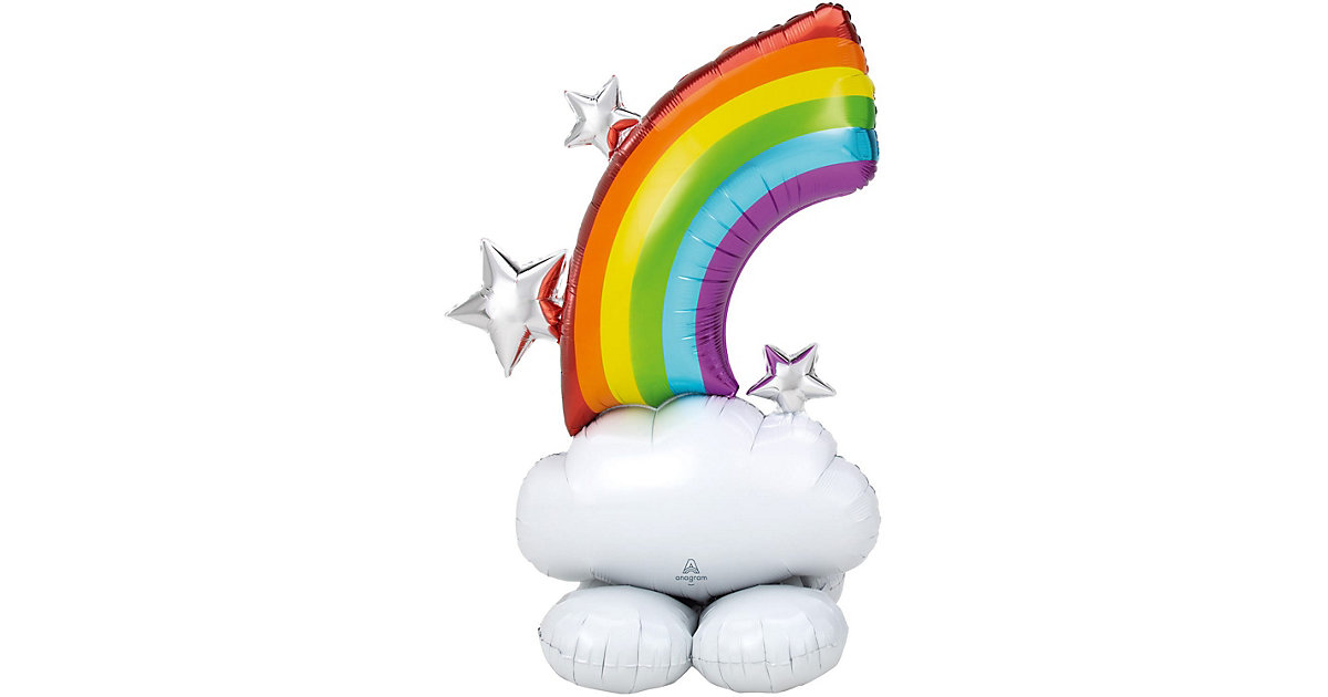 Folienballon AirLoonz Regenbogen 127 cm bunt Folienballon AirLoonz Regenbogen 127 cm bunt von Amscan
