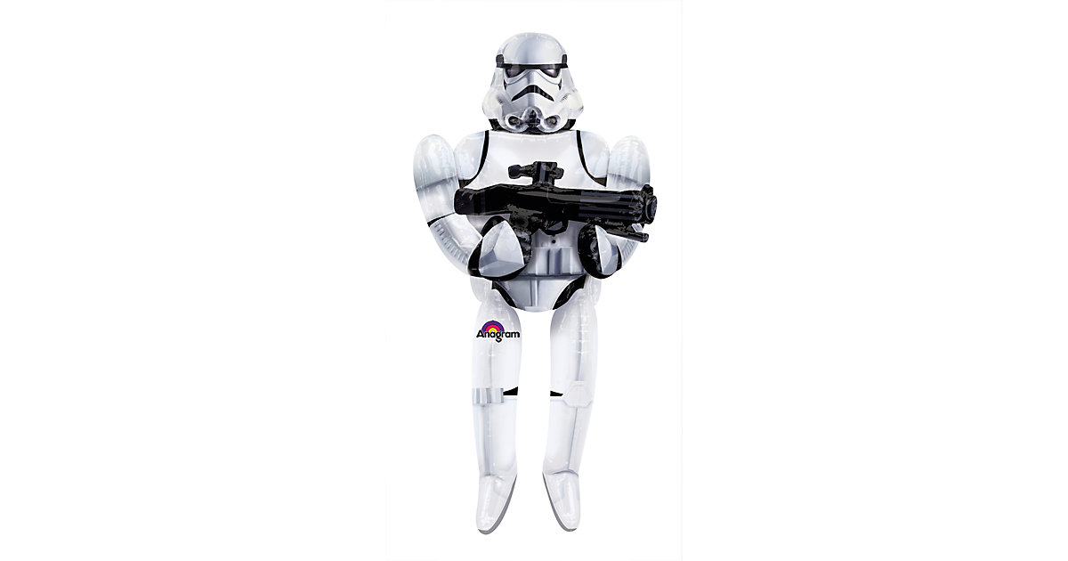 Folienballon AirWalker Star Wars Storm Trooper schwarz/weiß Folienballon AirWalker Star Wars Storm Trooper schwarz/weiß von Amscan