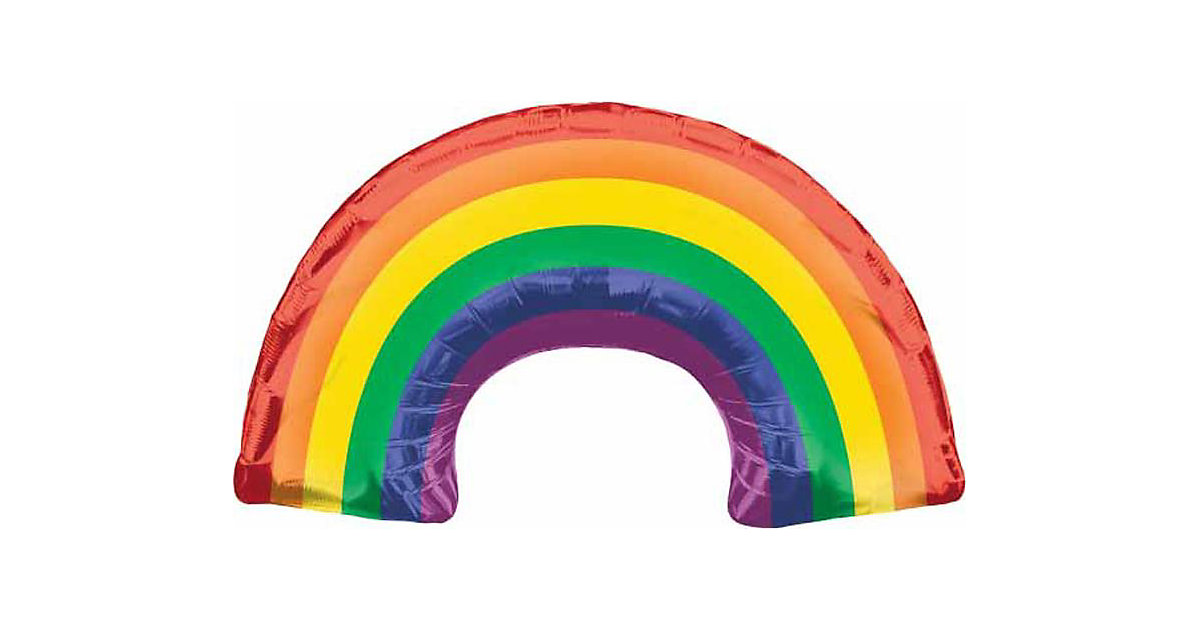 Folienballon Regenbogen, ca. 86 x 48 cm bunt Folienballon Regenbogen, ca. 86 x 48 cm bunt von Amscan