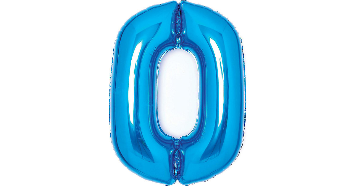 Folienballon Zahl 0 medium 63x85cm blau blau Modell 1 Folienballon Zahl 0 medium 63x85cm blau blau Modell 1 von Amscan