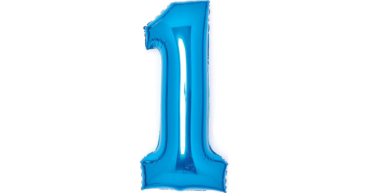 Folienballon Zahl 1 medium 41x86cm blau blau Modell 10 Folienballon Zahl 1 medium 41x86cm blau blau Modell 10 von Amscan