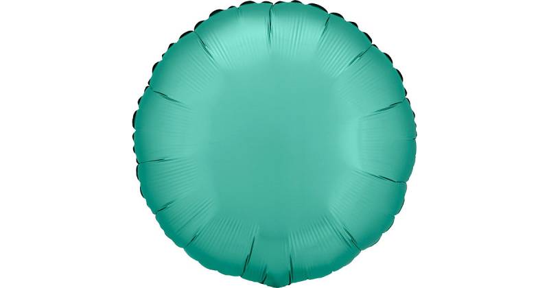 Folienballon rund D43cm Seidenglanz jadegrün grün Modell 1 von Amscan