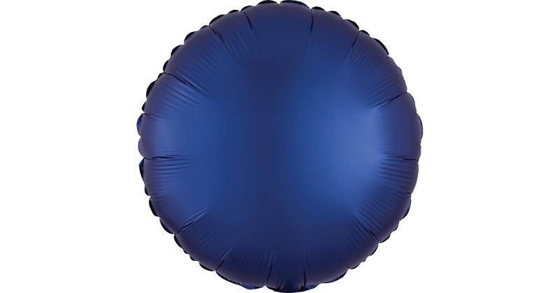 Folienballon rund D43cm Seidenglanz marineblau von Amscan