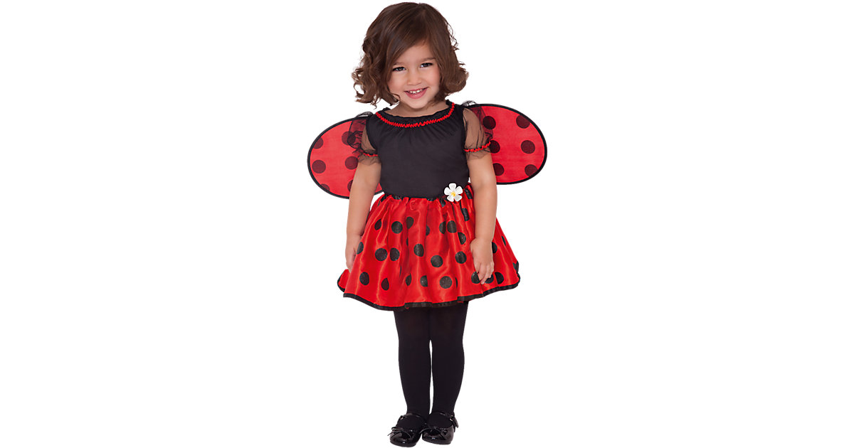 Kinderkostüm Marienkäfer schwarz/rot Gr. 80/92 Mädchen Kleinkinder Kinderkostüm Marienkäfer schwarz/rot Gr. 80/92 Mädchen Kleinkinder von Amscan