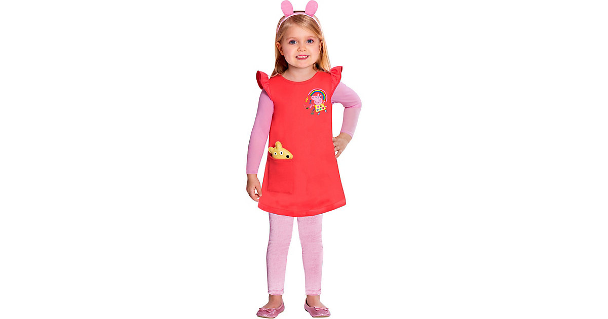 Kinderkostüm Peppa Dress 2-3 Jahre rosa/rot Gr. 92/98 Mädchen Kleinkinder Kinderkostüm Peppa Dress 2-3 Jahre rosa/rot Gr. 92/98 Mädchen Kleinkinder von Amscan