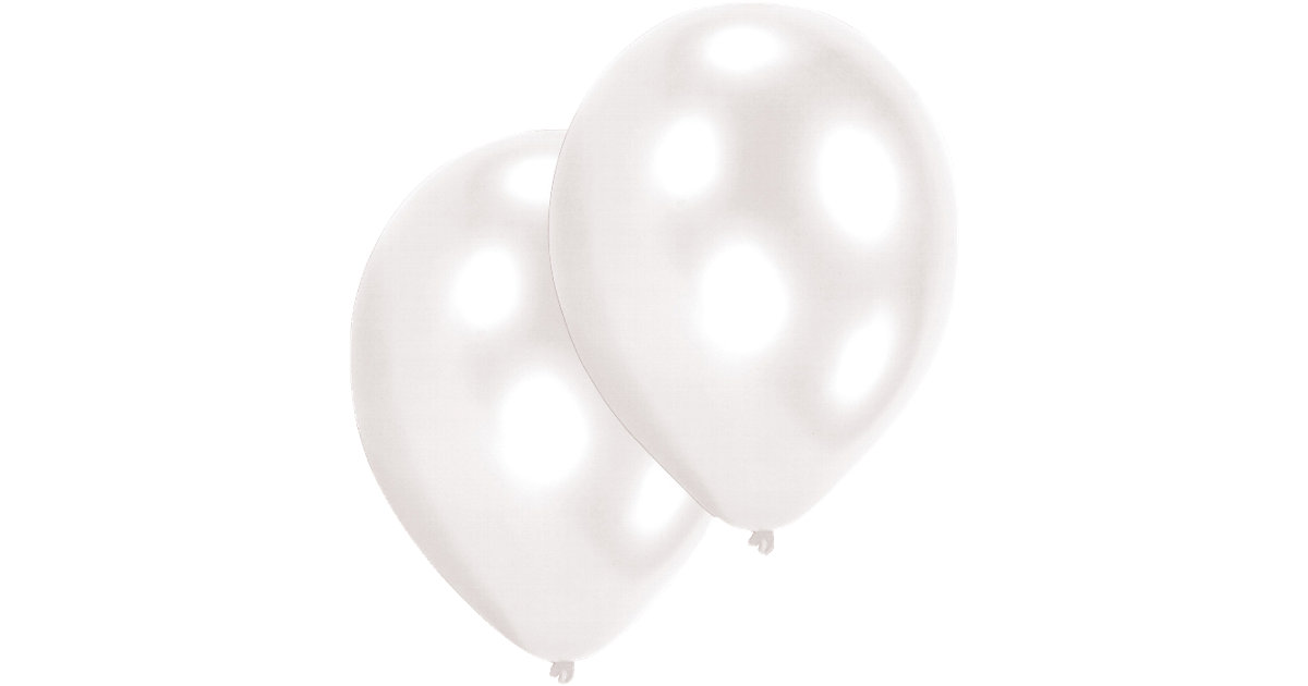 Latexballons weiß, 10 Stück Latexballons weiß, 10 Stück von Amscan