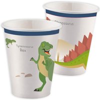 Partybecher mit Dinosauriermotiv, 8er Pack, 250ml Partybecher mit Dinosauriermotiv, 8er Pack, 250ml von Amscan