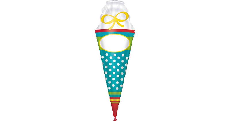 SuperShape Schultüte personalisierbar Folienballon P35 verpackt 35cm x 111cm von Amscan