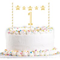 Tortendekoset zum 1. Geburtstag, Einstecker + Mini-Girlande Tortendekoset zum 1. Geburtstag, Einstecker + Mini-Girlande von Amscan