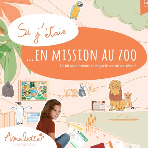 Amulette MZOO Set Wenn ich auf Mission im Zoo war – Lernspiel – 6 bis 10 Jahre – 50 + Zubehör zur Verwaltung Ihres Tierparks – Spielzeug Geschenk für Kinder, Mädchen, Jungen, Beruf Tiere – hergestellt Amulette MZOO Set Wenn ich auf Mission im Zoo war – Lernspiel – 6 bis 10 Jahre – 50 + Zubehör zur Verwaltung Ihres Tierparks – Spielzeug Geschenk für Kinder, Mädchen, Jungen, Beruf Tiere – hergestellt von Amulette