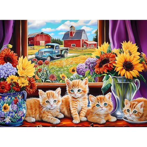 500 Teile Puzzles für Erwachsene, Katze Blume Truck Puzzles 500 Teile für Erwachsene Senioren, Recyclingpapier 500 Teile Puzzle als Wohnkultur, Stabiles Puzzle Herausforderndes Familienspiel, Tolles 500 Teile Puzzles für Erwachsene, Katze Blume Truck Puzzles 500 Teile für Erwachsene Senioren, Recyclingpapier 500 Teile Puzzle als Wohnkultur, Stabiles Puzzle Herausforderndes Familienspiel, Tolles von Amusding