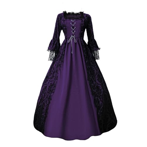 Amxleh Mittelalter Kleidung Damen Renaissance Prinzessin Kleider Barock Rokoko Kleidung Lolita Kleidung Viktorianisches Königin Maxi Kleider Elegant Abendkleider Cocktailkleid Party A-Linie Kleid Amxleh Mittelalter Kleidung Damen Renaissance Prinzessin Kleider Barock Rokoko Kleidung Lolita Kleidung Viktorianisches Königin Maxi Kleider Elegant Abendkleider Cocktailkleid Party A-Linie Kleid von Amxleh