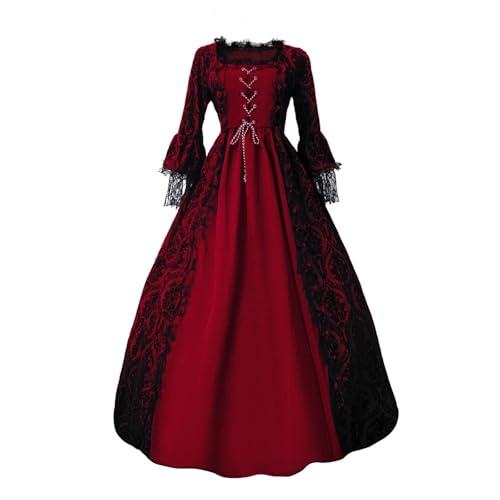 Amxleh Mittelalter Kleidung Damen Renaissance Prinzessin Kleider Barock Rokoko Kleidung Lolita Kleidung Viktorianisches Königin Maxi Kleider Elegant Abendkleider Cocktailkleid Party A-Linie Kleid Amxleh Mittelalter Kleidung Damen Renaissance Prinzessin Kleider Barock Rokoko Kleidung Lolita Kleidung Viktorianisches Königin Maxi Kleider Elegant Abendkleider Cocktailkleid Party A-Linie Kleid von Amxleh