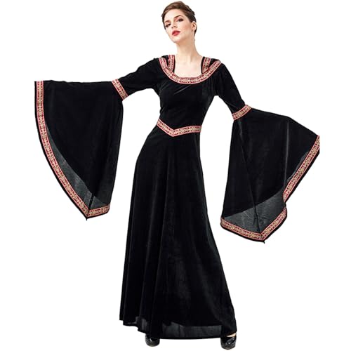 Amxleh Renaissance Kleid Damen Gehrock Halloween Kostüm Vintage Uniform Karneval Fasching Party Cosplay Kostüme Mittelalterliches Viktorianisches Damenkleid Mittelalter Gothic Hexenkostüm Amxleh Renaissance Kleid Damen Gehrock Halloween Kostüm Vintage Uniform Karneval Fasching Party Cosplay Kostüme Mittelalterliches Viktorianisches Damenkleid Mittelalter Gothic Hexenkostüm von Amxleh