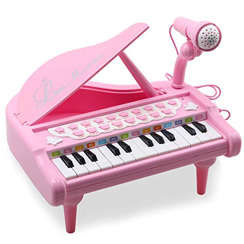 Keyboard für Kinder ab 1 2 3 - Kinderklavier ab 1 2 3 Jahre - Piano Keyboard mit Mikrofon - Musikinstrumente für Kinder ab 1 2 Jahre - AmyBenton von Amy & Benton