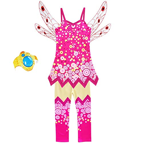 Amycute Mia Me Kostüm Mädchen Party Kostüm Karneval Party Outfits Cosplay für Mädchen, mit Flügel und Hose Verkleidung Costume Mädchen von Amycute