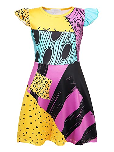 AmzApparel Sally-Kostüm für Mädchen, Sally-Cosplay-Kostüm, Halloween, Weihnachten, Prinzessinenkleider, Gelb, 9-10 Jahre AmzApparel Sally-Kostüm für Mädchen, Sally-Cosplay-Kostüm, Halloween, Weihnachten, Prinzessinenkleider, Gelb, 9-10 Jahre von AmzApparel