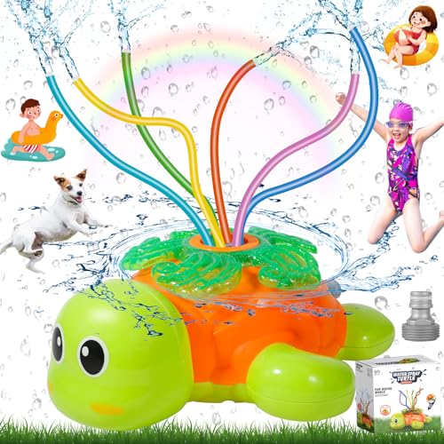 Amzeeniu Rasensprenger Kinder,Schildkröten-Design wasserspielzeug Kinder,Sommer Wassersprinkler Spielzeug,Arten Outdoor Aktivitäten,Sprühen Sie Wasserspielzeug für Kleinkinder Mädchen Jungen Amzeeniu Rasensprenger Kinder,Schildkröten-Design wasserspielzeug Kinder,Sommer Wassersprinkler Spielzeug,Arten Outdoor Aktivitäten,Sprühen Sie Wasserspielzeug für Kleinkinder Mädchen Jungen von Amzeeniu