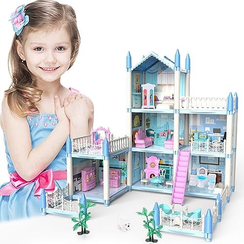 AnJeey Puppenhaus Spielzeugset für EIN Simulationsschloss mit Möbelstücken und verschiedenen Familienszenarien, Rollenspiel-Spielzeug Geschenk für Kinder ab 6 Jahren AnJeey Puppenhaus Spielzeugset für EIN Simulationsschloss mit Möbelstücken und verschiedenen Familienszenarien, Rollenspiel-Spielzeug Geschenk für Kinder ab 6 Jahren von AnJeey