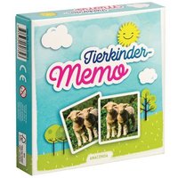 Anaconda 00734 - Tierkinder-Memo, 40 Spielkarten Im Spielkarton, Suchspiel von Anaconda Verlag GmbH