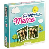 Anaconda 00734 - Tierkinder-Memo, 40 Spielkarten Im Spielkarton, Suchspiel von Anaconda Verlag