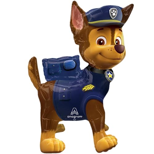 Amscan Anagram 4256501 – Paw Patrol Chase Jumbo Sitter Folienballon – 61 cm von amscan