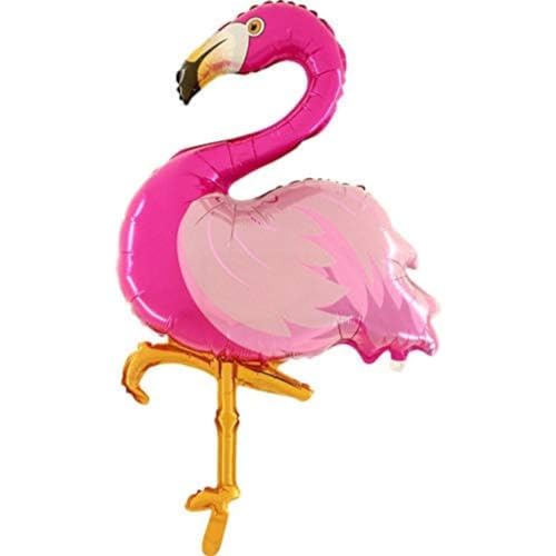 Anagram Flamingo Foil Supershape 43"-106 cm Flamingo nicht konfektioniert, mehrfarbig, 7AL248 von Anagram