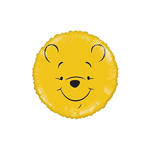 Anagram Palloncino Tondo Viso Winnie The Pooh Standardshape 18-46cm. 1pz von Anagram