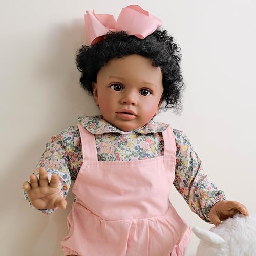 Anano 26 Zoll Nette Reborn Baby Puppen Schwarzes Mädchen Pippa, Afrikanisch Amerikanisch Neugeborene Puppen Weicher Körper Echtes Leben Wie EIN Echtes Baby Kleinkind Puppe Anano 26 Zoll Nette Reborn Baby Puppen Schwarzes Mädchen Pippa, Afrikanisch Amerikanisch Neugeborene Puppen Weicher Körper Echtes Leben Wie EIN Echtes Baby Kleinkind Puppe von Anano