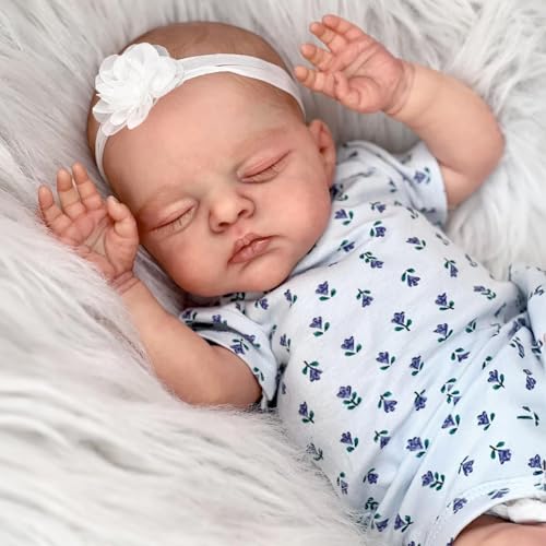 Anano 45 cm Realistische Reborn Baby Puppe Junge - Lebensechte Babypuppen, Hochwertige Silikonpuppe Mit Gewicht - Newborn Baby Puppe Spielzeug Für Kinder Ab 3 Jahren & Sammler Anano 45 cm Realistische Reborn Baby Puppe Junge - Lebensechte Babypuppen, Hochwertige Silikonpuppe Mit Gewicht - Newborn Baby Puppe Spielzeug Für Kinder Ab 3 Jahren & Sammler von Anano