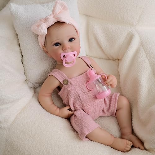 Anano 45 cm Reborn Kleinkind-Puppen Mädchen Bettie – Ganzkörper-weiches Vinyl, beweglich, handgefertigt, Neugeborene, Babypuppen, Ganzkörper-Silikon, Reborn-Puppe, Mädchen, bemalte Haare Anano 45 cm Reborn Kleinkind-Puppen Mädchen Bettie – Ganzkörper-weiches Vinyl, beweglich, handgefertigt, Neugeborene, Babypuppen, Ganzkörper-Silikon, Reborn-Puppe, Mädchen, bemalte Haare von Anano