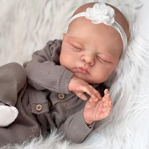Anano 45 cm Silikon Reborn Baby Junge Mädchen - Lebensechte Babypuppen Realistisches Newborn Baby Puppe Gewichtetes Mit Handbemalung, Echte Babypuppe Für Kinder Ab 3 Jahren Anano 45 cm Silikon Reborn Baby Junge Mädchen - Lebensechte Babypuppen Realistisches Newborn Baby Puppe Gewichtetes Mit Handbemalung, Echte Babypuppe Für Kinder Ab 3 Jahren von Anano