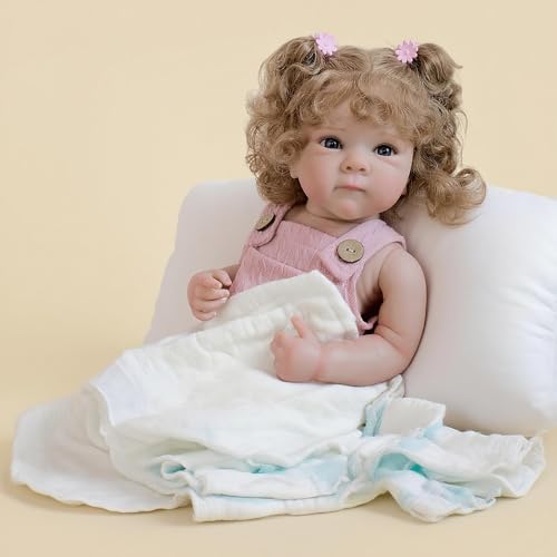 Anano 45 cm Weiche Reborn Baby Mädchen Vollsilikon-Körper Mit Realistischen Adern & Anatomischen Details, Lebensechte Babypuppe Zum Spielen & Ausstellen Anano 45 cm Weiche Reborn Baby Mädchen Vollsilikon-Körper Mit Realistischen Adern & Anatomischen Details, Lebensechte Babypuppe Zum Spielen & Ausstellen von Anano