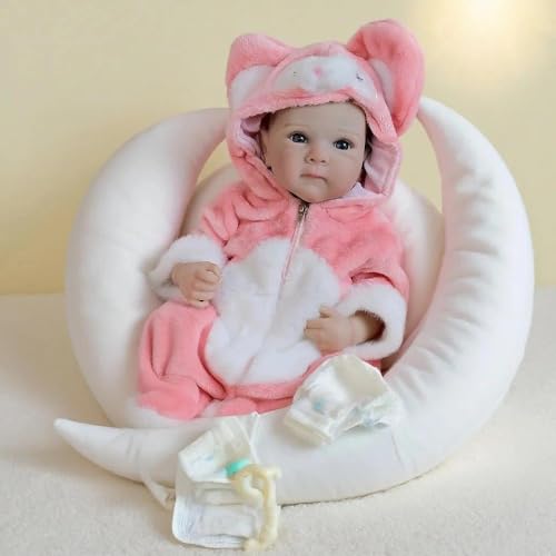 Anano 45cm Realistische Reborn Baby Mädchen Puppe Sieht Aus Wie EIN Echtes Neugeborenes Vollsilikon Baby Puppe Mit Liebevollen Handdetails Das Perfekte Erste Puppenbaby Für Kinder Ab 3 Jahren Anano 45cm Realistische Reborn Baby Mädchen Puppe Sieht Aus Wie EIN Echtes Neugeborenes Vollsilikon Baby Puppe Mit Liebevollen Handdetails Das Perfekte Erste Puppenbaby Für Kinder Ab 3 Jahren von Anano
