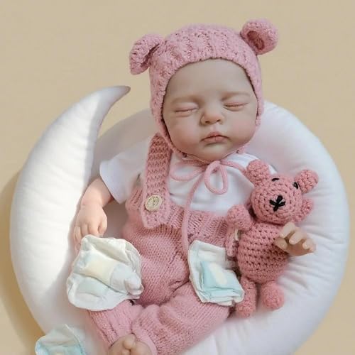 Anano 45cm Realistische Reborn Baby Mädchen Puppe Silikonpuppe Mit Kuschelweichem Baumwollkörper In Natürlicher Größe - Perfektes Echte Babypupe Für Kinder Ab 3 Jahren Und Vorschulkinder Anano 45cm Realistische Reborn Baby Mädchen Puppe Silikonpuppe Mit Kuschelweichem Baumwollkörper In Natürlicher Größe - Perfektes Echte Babypupe Für Kinder Ab 3 Jahren Und Vorschulkinder von Anano
