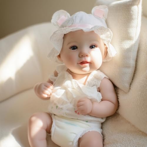 Anano 48cm Silikon Reborn Babypuppe Mädchen Vollsilikon Körper Mit Herausgestreckter Zunge - Realistisches Newborn Baby Puppe Spielzeug, Für Kinder Ab 3 Jahren Anano 48cm Silikon Reborn Babypuppe Mädchen Vollsilikon Körper Mit Herausgestreckter Zunge - Realistisches Newborn Baby Puppe Spielzeug, Für Kinder Ab 3 Jahren von Anano