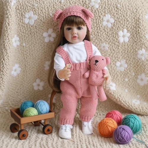 Anano 55cm Vollsilikon Baby Reborn Puppe Mit Langen Haaren – Lebensechte Babypuppe Mädchen Mit Weichem Körper Als Sammlerstück – Realistische 22 Zoll Neugeborenen-Puppe Für Kinder Ab 3 Jahren Anano 55cm Vollsilikon Baby Reborn Puppe Mit Langen Haaren – Lebensechte Babypuppe Mädchen Mit Weichem Körper Als Sammlerstück – Realistische 22 Zoll Neugeborenen-Puppe Für Kinder Ab 3 Jahren von Anano