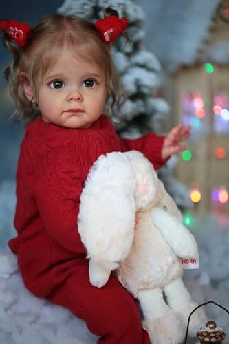 Anano Big Size Reborn Baby Puppen, die echte Adern Aussehen 24 Zoll Reborn Kleinkind Realistische Baby Puppen Mädchen Chubby Body Silikon Neugeborene Babys Flexible Limbs Kunst Sammlung Puppen Anano Big Size Reborn Baby Puppen, die echte Adern Aussehen 24 Zoll Reborn Kleinkind Realistische Baby Puppen Mädchen Chubby Body Silikon Neugeborene Babys Flexible Limbs Kunst Sammlung Puppen von Anano