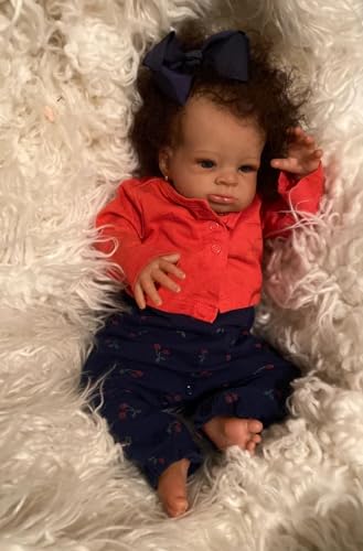 Anano Hyperrealistische Reborn Baby Vollsilikon Lebensecht Babypuppen Wie Echt Avatar Silikonpuppe Mit Leuchtender Haut in Verschiedenen Größen Und Modellen (20"-RBG-SILIKON-MÄDCHEN-Blumen-Weiss) von Anano